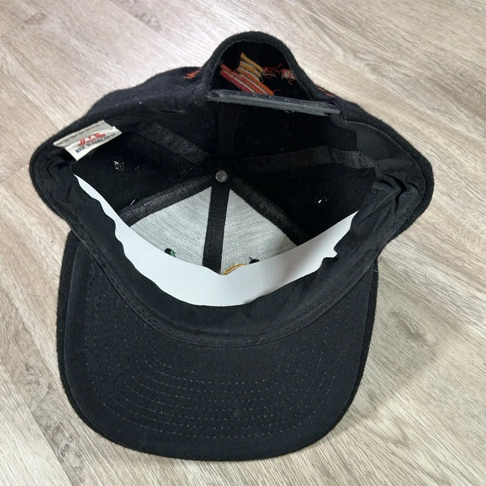 VTG 1997 Car Quest Bowl Snapback Hat Miami Virginia Mohr Black Wool Cap